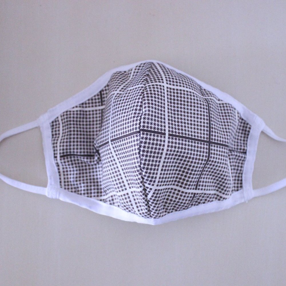 3 Layered Cloth Mask - Plaid